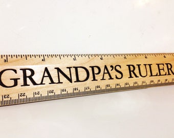 Personalized Maple Ruler - Laser Engraved
