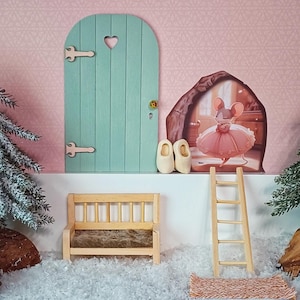 Secret Santa deurstartset met Secret Santa accessoires, Secret Santa deur, ladder, deurmat en Secret Santa schoenen