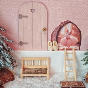 Secret Santa deurstartset met Secret Santa accessoires, Secret Santa deur, ladder, deurmat en Secret Santa schoenen