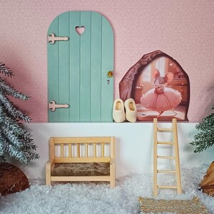 Secret Santa deurstartset met Secret Santa accessoires, Secret Santa deur, ladder, deurmat en Secret Santa schoenen