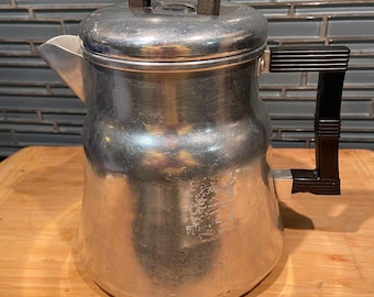 5 Qts Vintage Wear-ever Aluminum Coated Nonstick Stock Pot