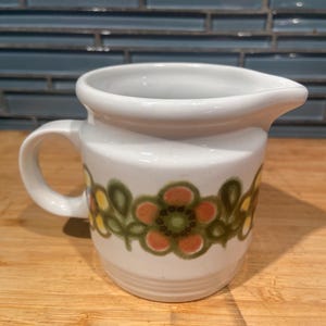 Myott Mirage Ironstone Creamer- Orange & Yellow - England