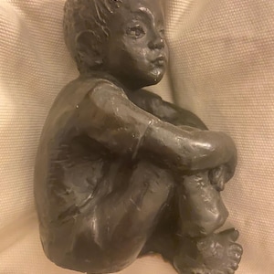 Little Boy Sculpture Figure Statuette Vintage Rare 1979 Austin production Canadian made