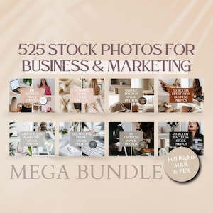 525 Faceless Stock Photos Mega Bundle | 8 Aesthetic Collections | Business, Marketing & Lifestyle | PLR and MRR | Instagram Branding Images