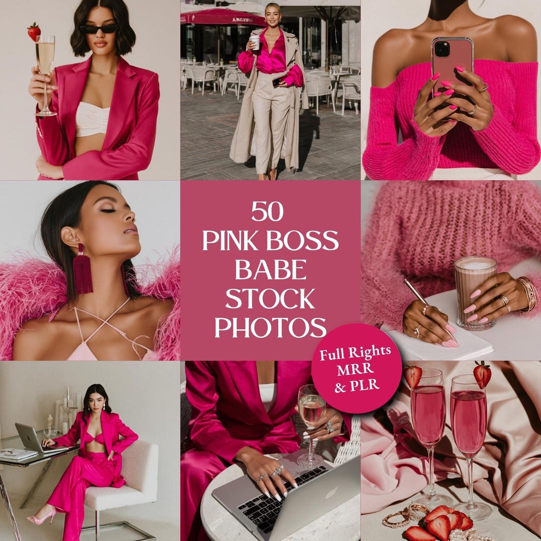 Pink Business Class Pink Boss Babe Stock Photos | 50 Feminine Luxury Branding Images ...