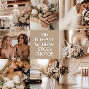 Elegant Wedding Stock Photos: 100 Canva AI Images for Commercial Use