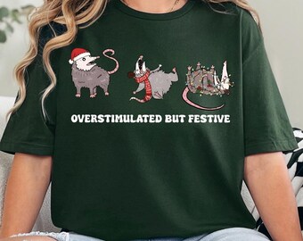 Opossum Christmas Shirt, Christmas Opossum Tee, Cute Opossum Shirt, Wild Animals Sweater, Funny Opossum Christmas Sweatshirt,Funny Christmas