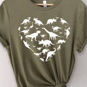 Heart of Dinosaurs, Dinosaurs Shirt, Dinosaurs T Shirt for Women, Dinosaurs for Mom, Dinosaurs T Shirt for Mother Day&#39;s Gift, Dinosaurs Tee