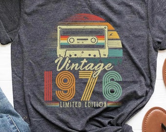 Vintage 1976 Shirt, 49th Birthday Gift For Men, 49th Birthday Best Friend, 49th Bday, Seventies Shirt, Turning 49 Birthday Gift,Born in 1976