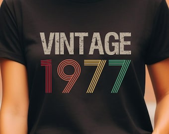 48th Birthday Gifts Shirt, Vintage 1977 Birthday Shirt, 48th Birthday Shirts, 48th Birthday Gifts for Men, 48th Birthday Gifts for Women Tee
