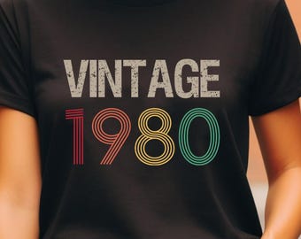 45th Birthday Shirt, Vintage 1980 Shirt, 45th Birthday Gift For Women, 45th Birthday Gift For Men, 45th Birthday Best Friend,1980 Gift Shirt