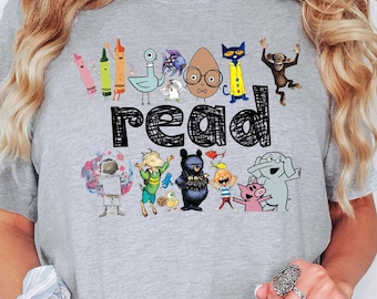 Read Children Books Shirt, Teacher Read Shirt, Kindergarten Gift Shirt,Comfort Colors, Read Kids Tee, Book Lover Shirt,Funny Kids Tee, Read