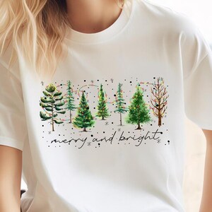 Trendy Christmas Trees Shirt, Christmas Shirts for Women, Christmas Tee, Christmas Tee, Shirt For Christmas,Cute Christmas Shirt,Holiday Tee