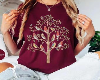 Bird Gift, Bird Shirt, Bird Watching Gift, Birdwatcher Shirt,Bird Lover Shirt,Bird Nerd Shirt ,Gift for Bird Lover,Bird Species,Vintage Bird