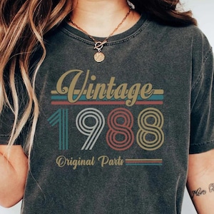 1988 Vintage Shirt, 1988 Birthday Shirt, 37th Birthday Gift, 37th Birthday Gift Shirt, 1988 Vintage Tee, 1988 Retro Shirt Classic 1988 Shirt