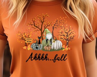Fall Shirt, Ahh Fall Shirt, Fall Sweatshirt, Fall Season Shirt, Fall Leaves Shirt, Fall Gnome Shirt, Pumpkin Shirt, Autumn Shirt, Fall Tree