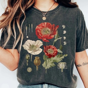 Botanical Shirt,Botanica Tee, Wildflower Shirt, Garden Shirt, Plant Lover Gift,Wildflower Tee,Plant Shirt,Boho Wildflowers,Cottagecore Shirt