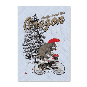 Oregon Pacific North Wet Bear | Refrigerator Magnet