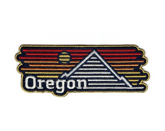 Oregon Horizons | Embroidered iron-on patch