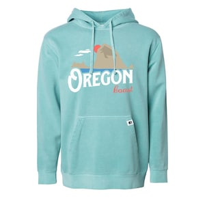 Oregon Coast Vintage Haystack Rock | Premium Pullover Hoodie