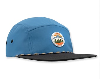 Oregon Fifty Mountain Ranges Pearl Nylon | Flat bill snapback hat