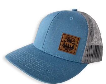 Oregon Fifty Mountain Ranges | Curved bill snapback hat