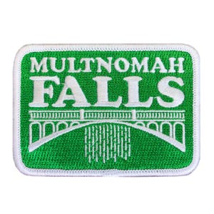 Multnomah Falls Waterfall Oregon | Iron-on Embroidered Patch