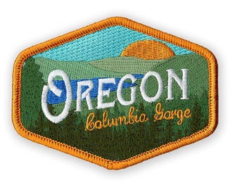 Oregon Columbia Gorge Vintage | Iron-on Embroidered Patch