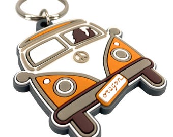 Oregon Peace Bigfoot VW Van | 3D PVC Key Ring