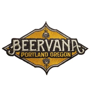 Beervana Portland Oregon | Iron-on Embroidered Patch