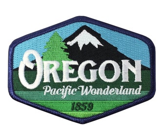 Oregon Pacific Wonderland Vintage | Iron-on Embroidered Patch