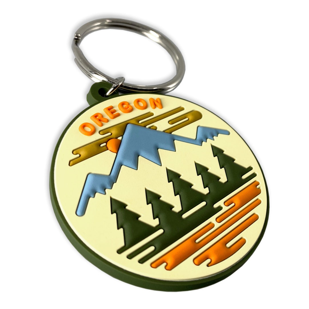 Oregon Fifty Ranges PVC Key Ring - Etsy