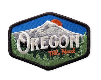 Oregon Mt Hood Vintage | Iron-on Embroidered Patch