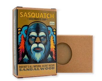 Sandalwood | Natural Bigfoot Themed Soap