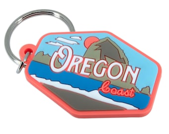 Oregon Coast Vintage | PVC Key Ring