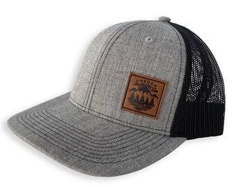 Oregon Fifty Mountain Ranges | Curved bill snapback hat CLEARANCE