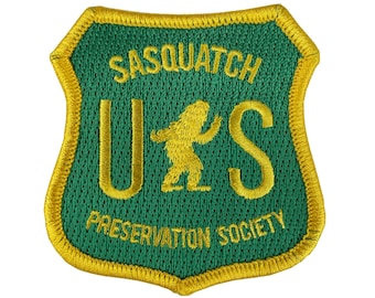 Sasquatch Preservation Society Bigfoot | Iron-on Embroidered Patch
