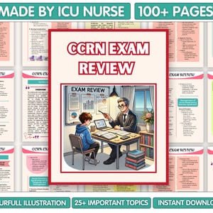 CCRN Exam Review, Exam Study Guide, Cram Sheet, Printable Review, Certification, Test Prep, Critical Care, ICU nurse, RN, Registered Nurse