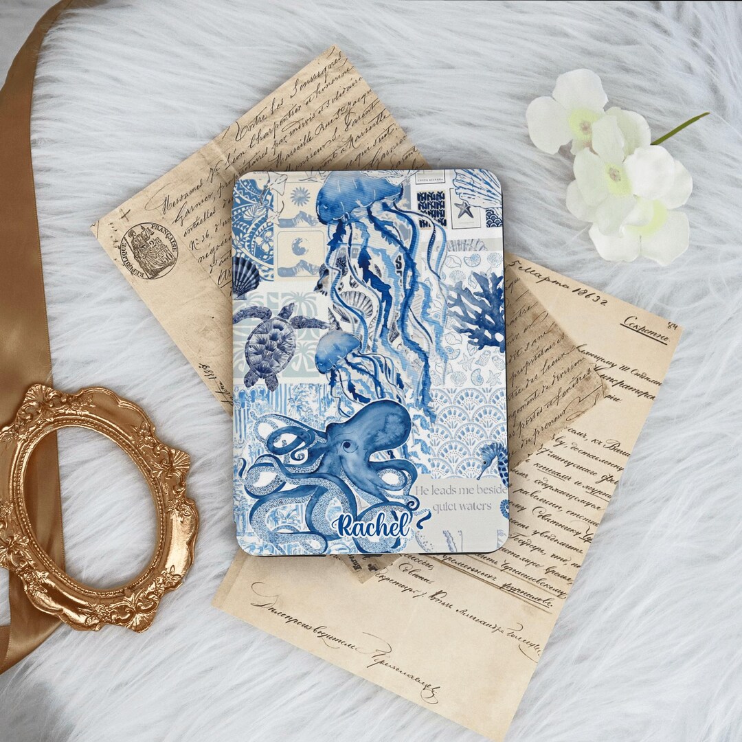 Ocean Style Collage Case With Hand Strap for Kindle 12/11/10, Kindle ...