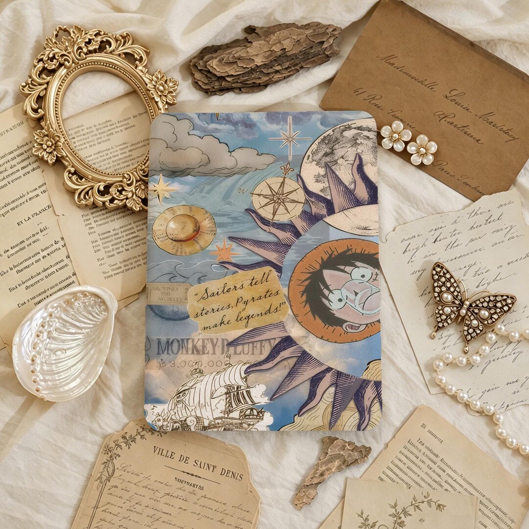 Nautical Collage With Hand Strap for Kindle 12/11/10, Kindle Paperwhite ...