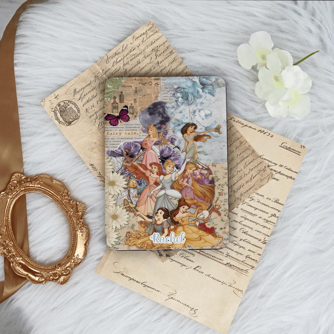 Princesses Collage Art Case With Hand Strap for Kindle 12/11/10, Kindle ...
