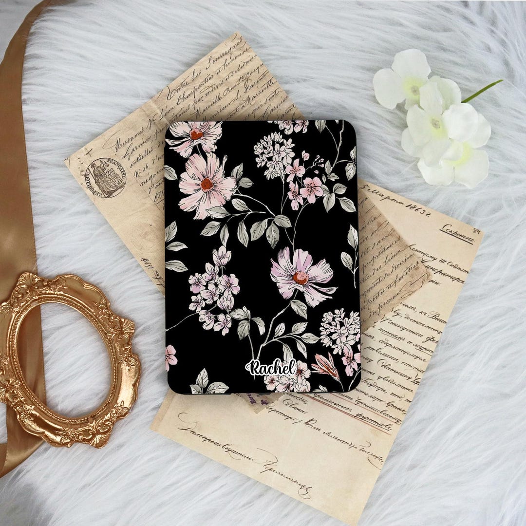Retro Pink Flower Kindle Case for 2024/2022 Case With Hand Strap,kindle ...