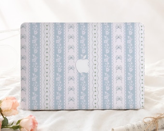 Delicate Stripes Hard Macbook Case Protective Laptop Cover for Mac Pro 16/15/14, Macbook Air 15/13, MacBook Ret 15/13/12, Gift for Her