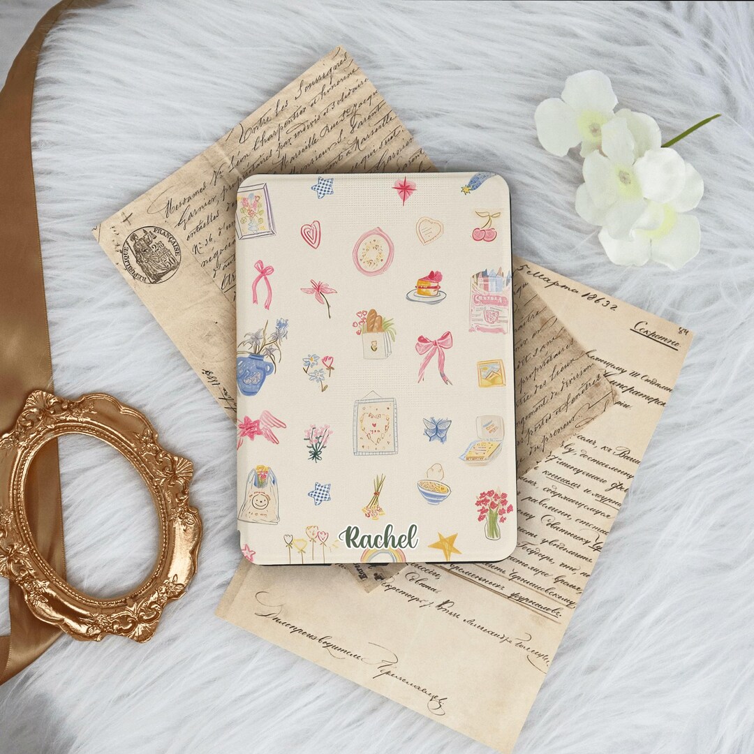 Cute Bow Flower With Hand Strap for Kindle 12/11/10, Kindle Paperwhite ...