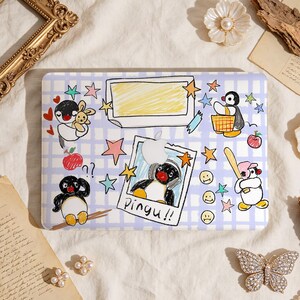 Penguin Doodle Painting Hard Macbook Case Protective Laptop Cover for Mac Pro 16/15/14, Macbook Air 15/13, MacBook Ret 15/12, Neo A18 A3404
