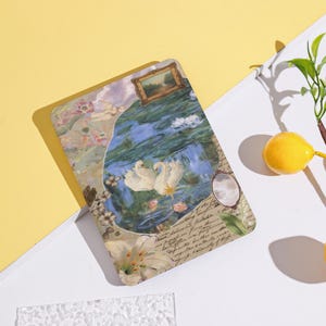 Dreamy Swan Lake With Hand Strap for Kindle 12/11/10, Kindle Paperwhite 12/11/10 Case, Kindle 2025, Kindle 6''/6.8''/7''Case, Gift for Her