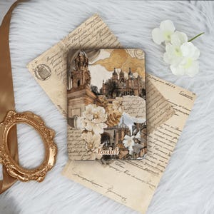 Nostalgic City Scape Art Case With Hand Strap for Kindle 12/11/10, Kindle Paperwhite 12/11/10th Case, Kindle Colorsoft Case, Gift for Her