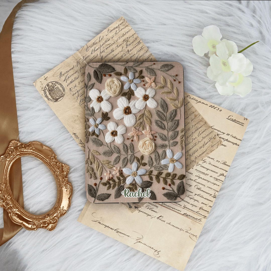 Printed Embroidered Flower With Hand Strap for Kindle 12/11/10, Kindle ...