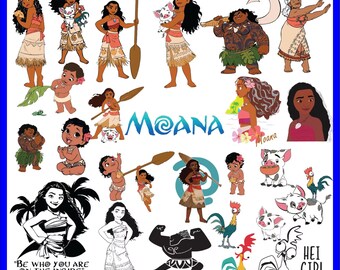 100+ Moana Svg Bundle- PNG-SVG-DXF