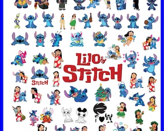 250+ Lilo and Stick Svg bundle- PNG-SVG-DXF